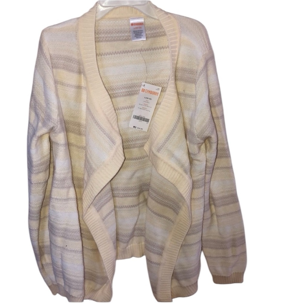 Gymboree girls cardigan sweater tan cream neutral Large NWT Spring‎ Easter